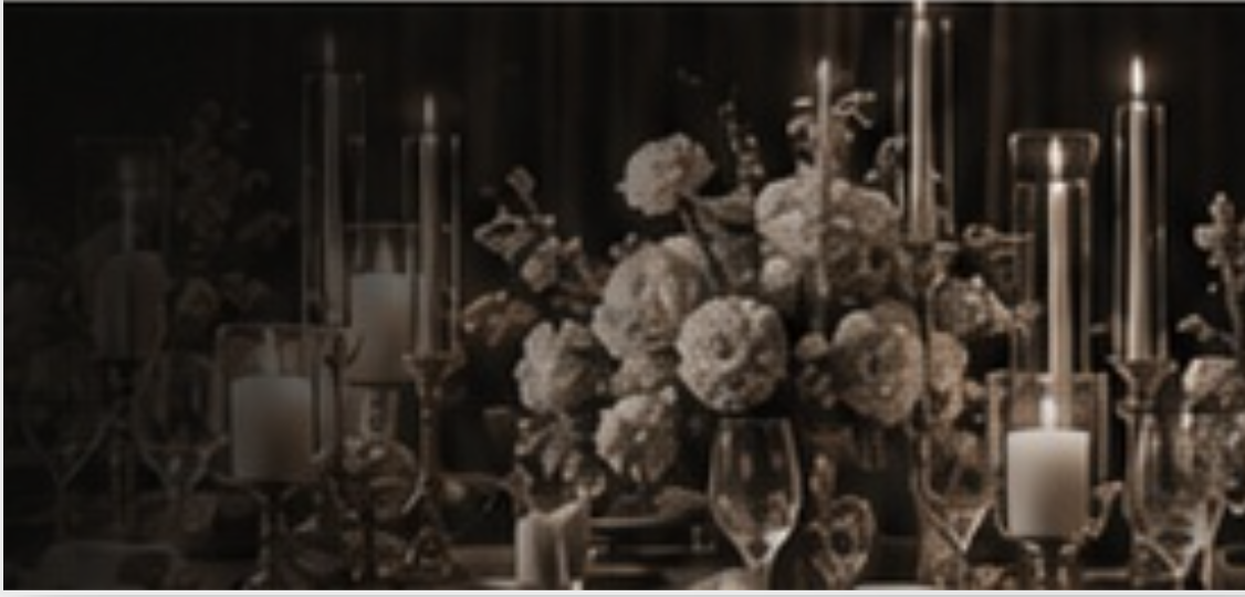 Candlelit event portrait studio setting